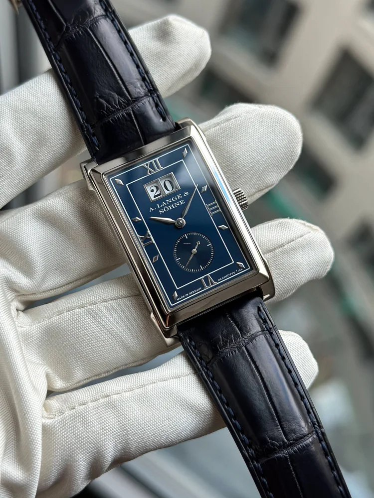 A. Lange & Söhne Cabaret White Gold 107.027 Blue Dial Extract from the archives + box